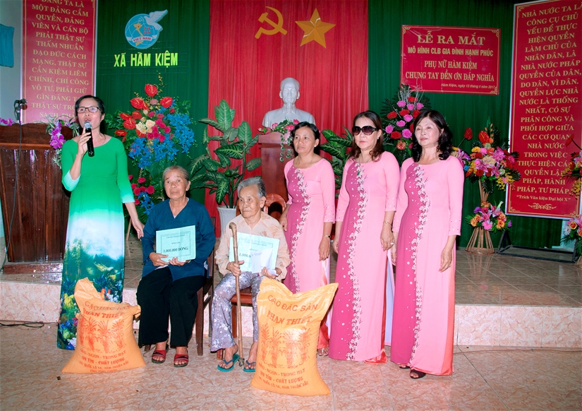 Lễ ra mắt mô hình Câu lạc bộ “Gia đình hạnh phúc” xã Hàm Kiệm, huyện Hàm Thuận Nam